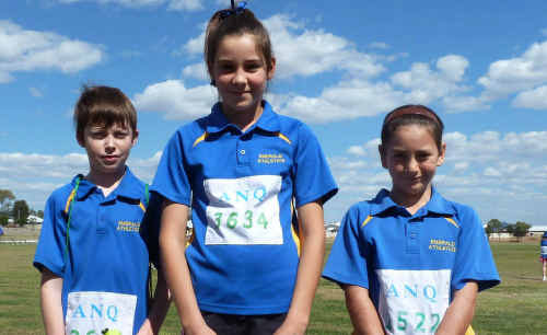 Emerald athletes Callahan Howard, Arnica Cave and Nicole Burley. Emerald athletes Callahan Howard, Arnica Cave and Nicole Burley.